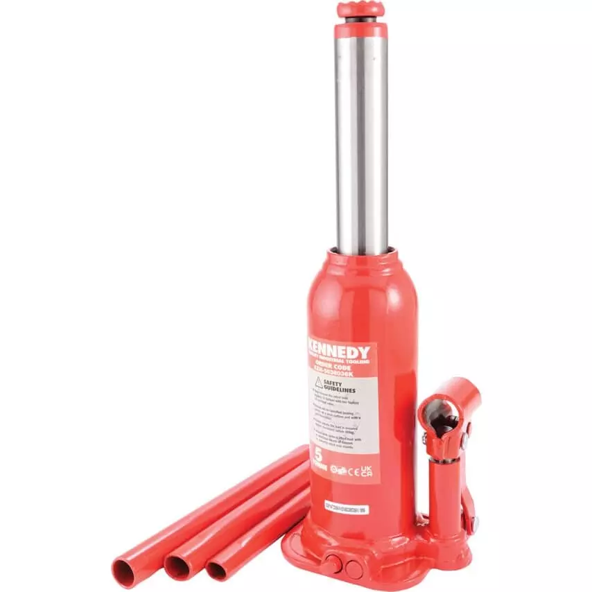Kennedy Bottle Jack 5000 Kg (50 Ton) Lifting Capacity 355 mm Maximum Lifting Height 4.1 Kg