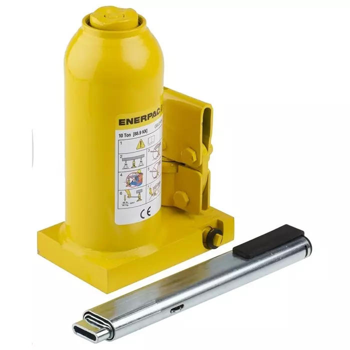Enerpac Bottle Jack 10t Maximum Load 219mm-444 mm Maximum Range, GBJ010A