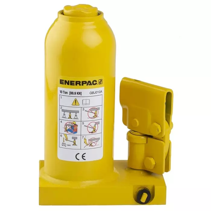 Enerpac Bottle Jack 10t Maximum Load 219mm-444 mm Maximum Range, GBJ010A