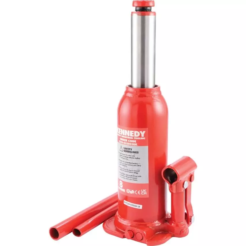 Kennedy Bottle Jack 8000 Kg (80 Ton) Lifting Capacity 365 mm Maximum Lifting Height 4.9 Kg