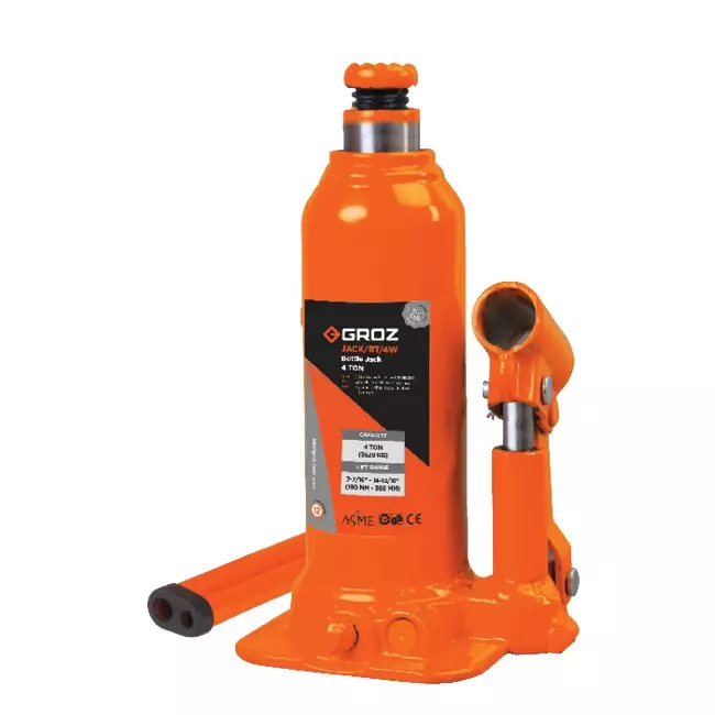 Groz 4000 Kg (4 Ton) Hydraulic Bottle Jack JACK/BT/4W