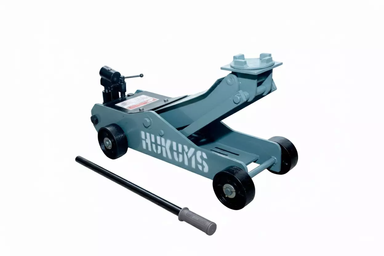HUKUMS 2000 Kg (2 Ton) Capacity Hydraulic Trolley Jack Maximum Lifting Height 400 mm for Hatchbacks Cars, HTJ02