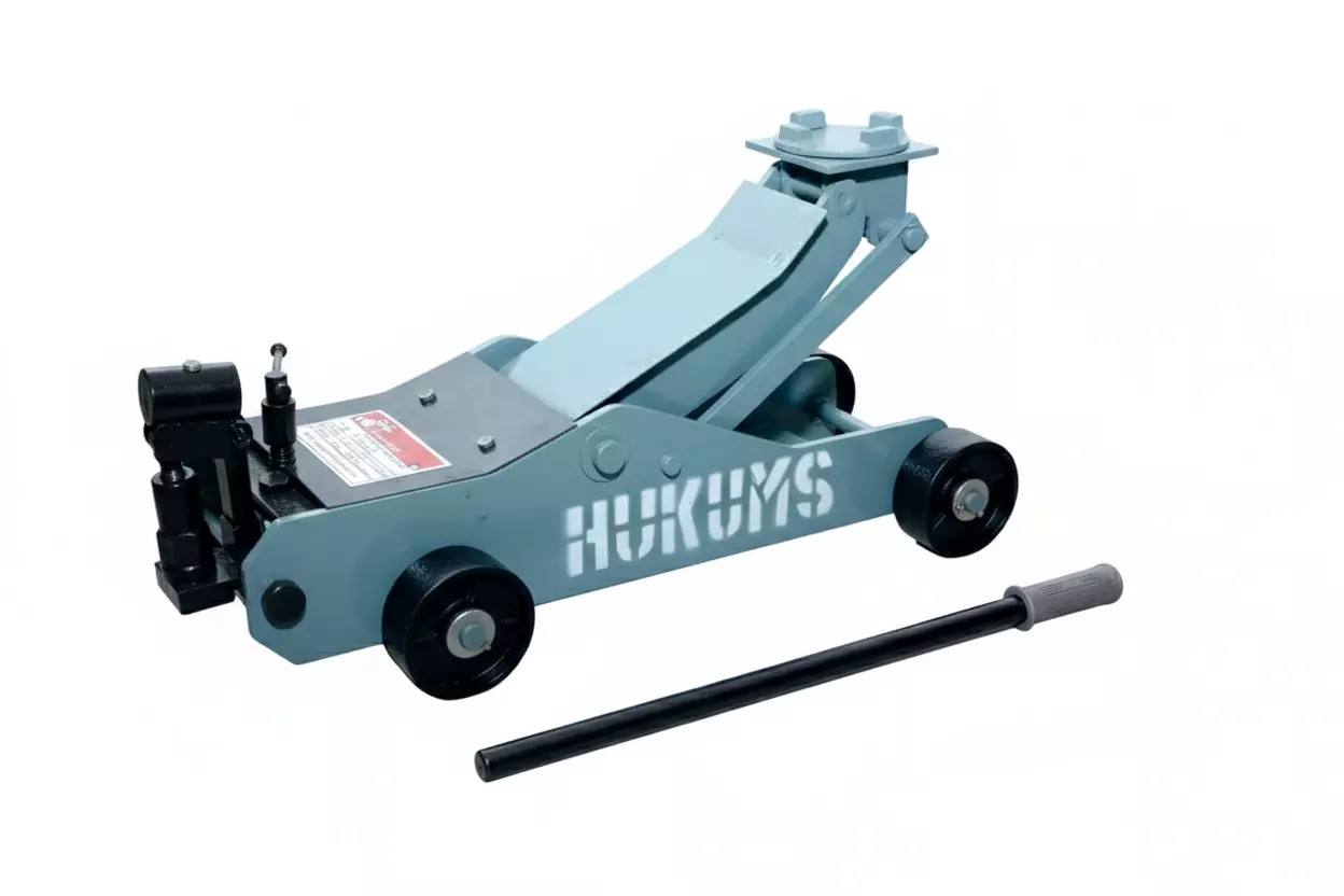 HUKUMS 2000 Kg (2 Ton) Capacity Hydraulic Trolley Jack Maximum Lifting Height 400 mm for Hatchbacks Cars, HTJ02
