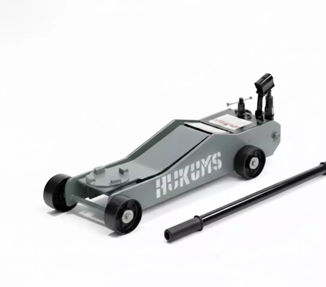 HUKUMS 2000 Kg (2 Ton) Capacity Hydraulic Trolley Jack Maximum Lifting Height 400 mm for Hatchbacks Cars, HTJ02