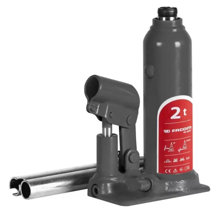 Facom Bottle Jack, 2t Maximum Load 117mm Maximum Range, DL.2BTIPF