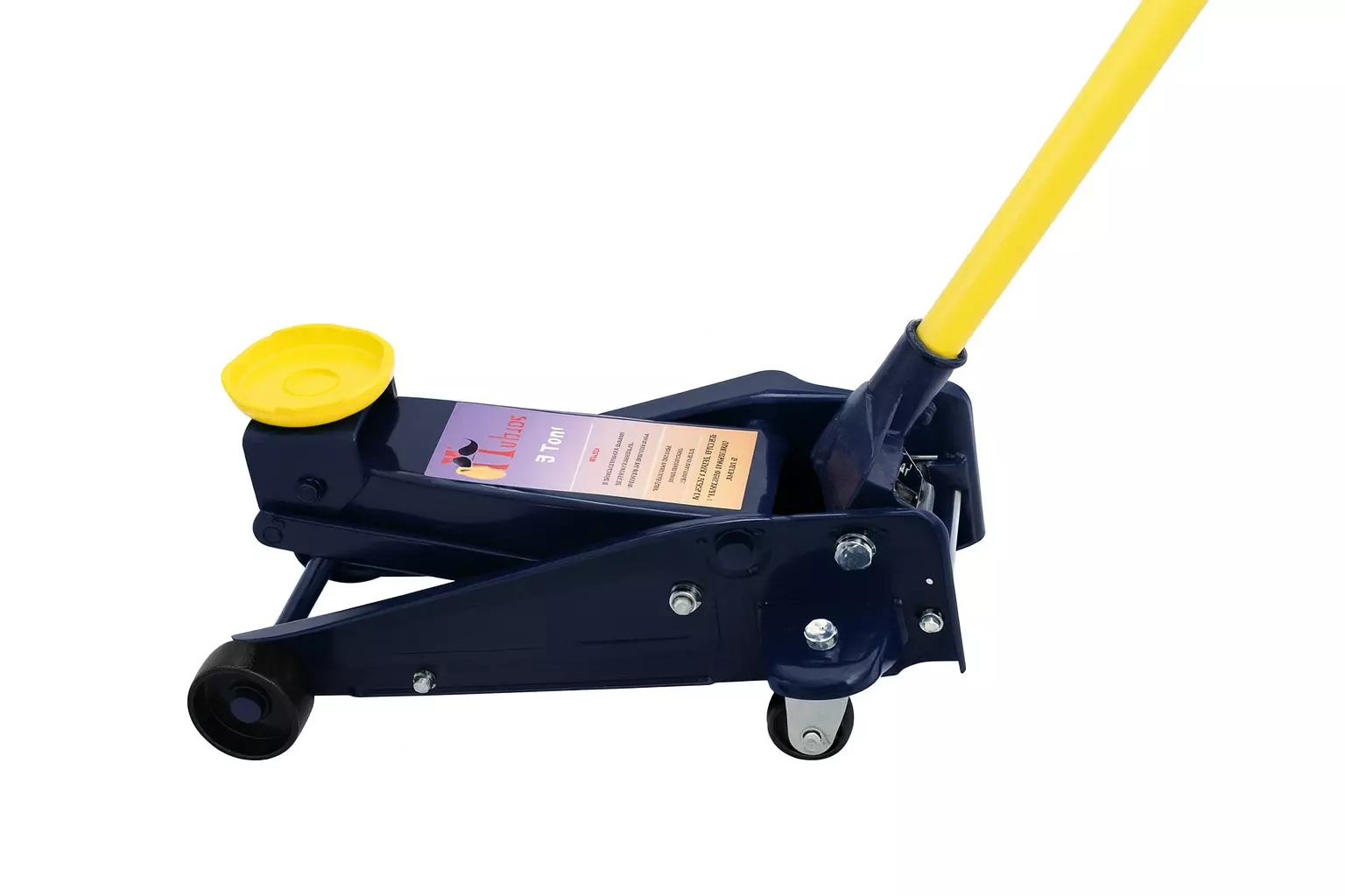 HUKUMS 3 Ton Heavy Duty Single Piston Trolley Jack Maximum Height 470 mm, HSP3