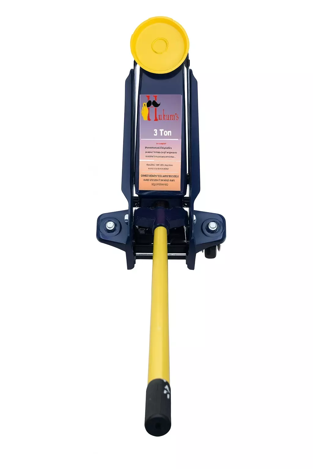 HUKUMS 3 Ton Heavy Duty Single Piston Trolley Jack Maximum Height 470 mm, HSP3