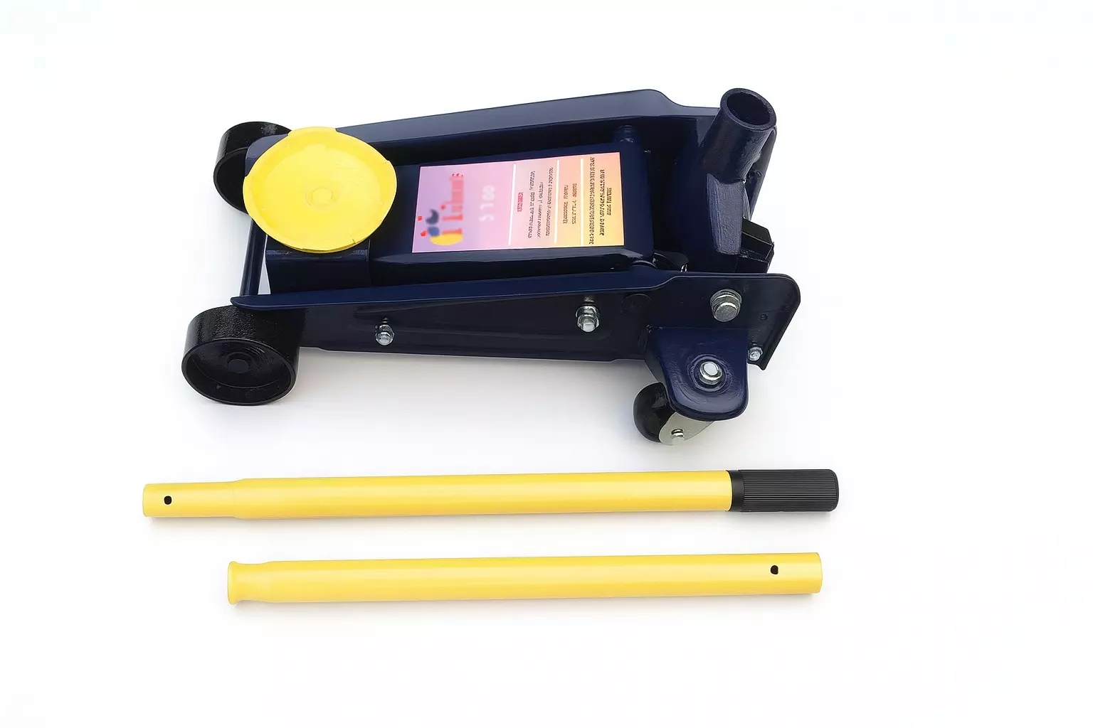 HUKUMS 3 Ton Heavy Duty Single Piston Trolley Jack Maximum Height 470 mm, HSP3