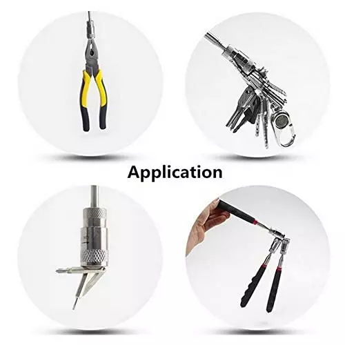 YADAV Magnetic Telescoping Pick Up Tool Set 15 LB Pull Capacity Extendable (Pack of 2)