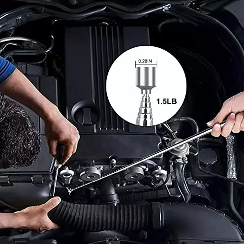YADAV Magnetic Telescoping Pick Up Tool Set 15 LB Pull Capacity Extendable (Pack of 2)