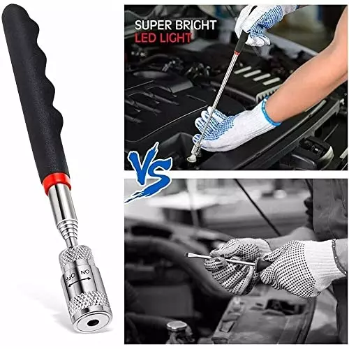 YADAV Magnetic Telescoping Pick Up Tool Set 15 LB Pull Capacity Extendable (Pack of 2)
