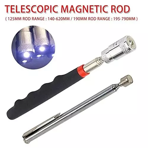 YADAV Lightweight Telescopic Magnetic Pick Up Rod with LED Light ‎15 x 10 x 5 cm