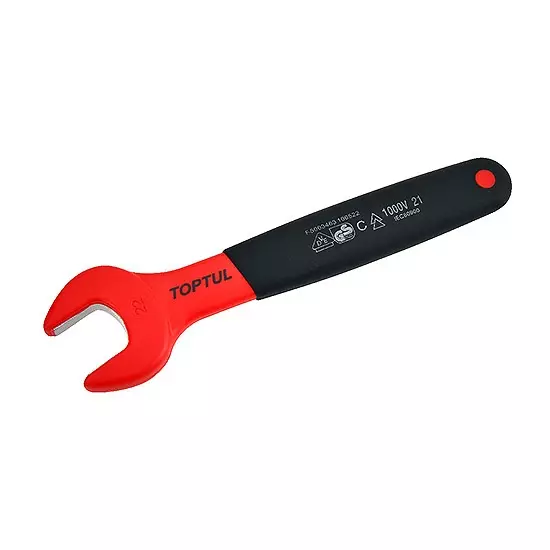 Toptul VDE Insulated Single Open End Wrench 18 mm 180 mm Length, AAAT1818V4