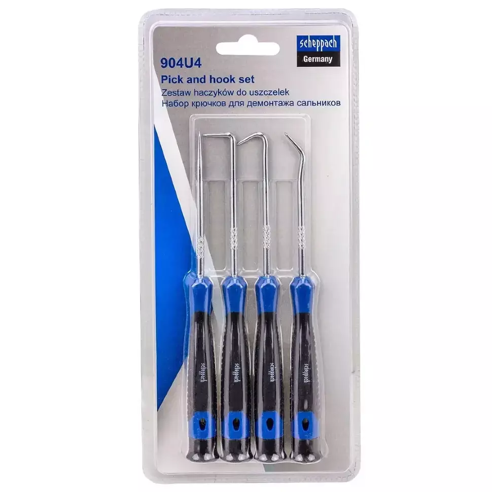 Scheppach Hooks Oil Seal Puller Set for Removing Seals & O-Rings, Sch-904U4 (Pack of 4)