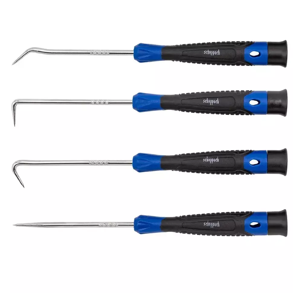 Scheppach Hooks Oil Seal Puller Set for Removing Seals & O-Rings, Sch-904U4 (Pack of 4)