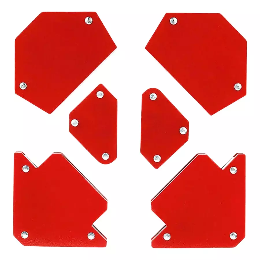 Dumdaar Welding Magnetic Clamp Kit Red 500 A Current Rating 120 mm Width for Transformer Welding Machine Use