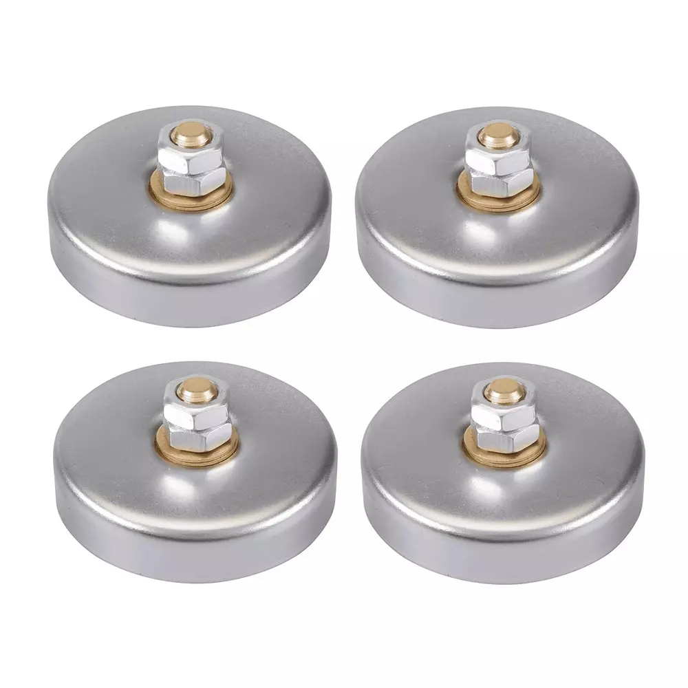 Kizer Magnetic Earth Clamp 300 Amp Brass Stud with Magnetic Base, KZ-349 (Pack of 4)