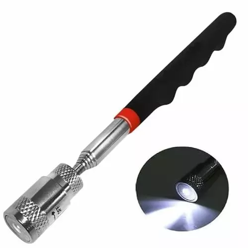 YADAV Telescopic Magnetic LED Light Pen Pick Up Bolt Magnet Tool Extendable Rod