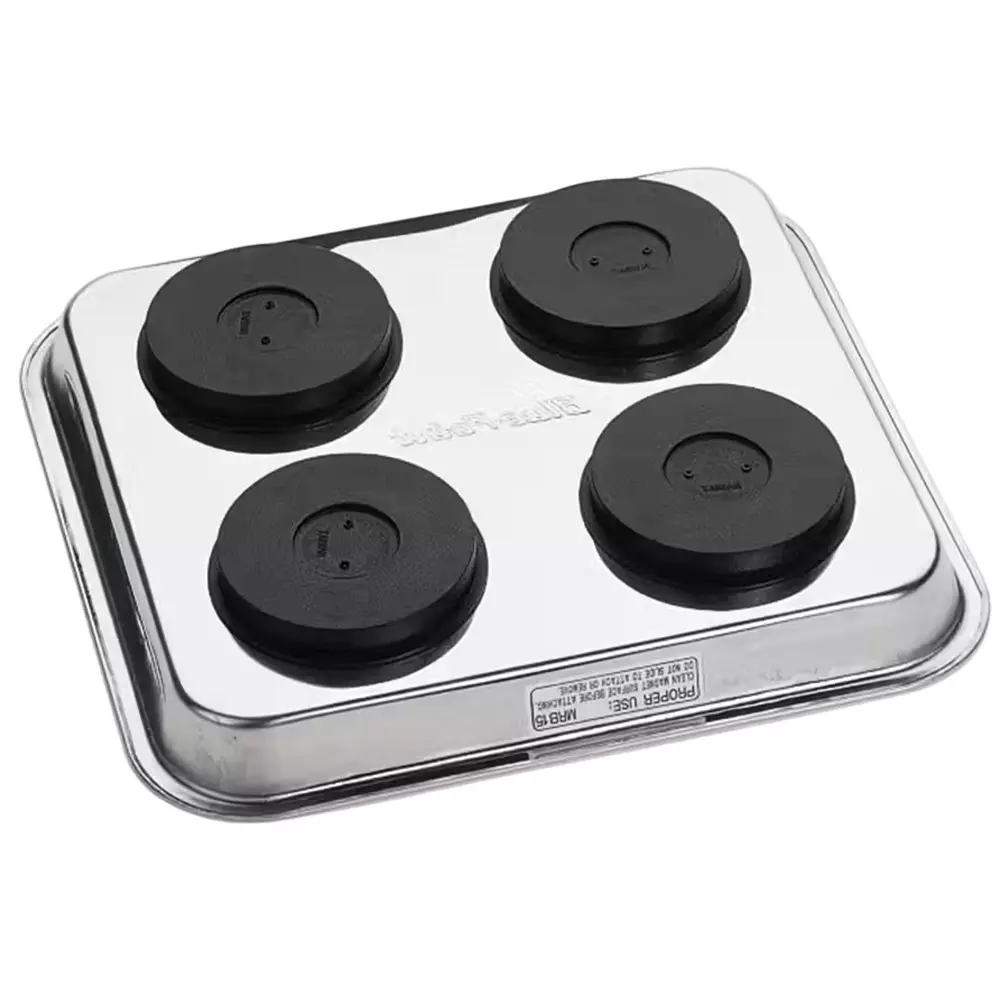 Blue-Point 15 inch (381 mm) Magnetic Tray Rectangular Shape, Chrome Finish and Stainless Steel Body, MRB15AP
