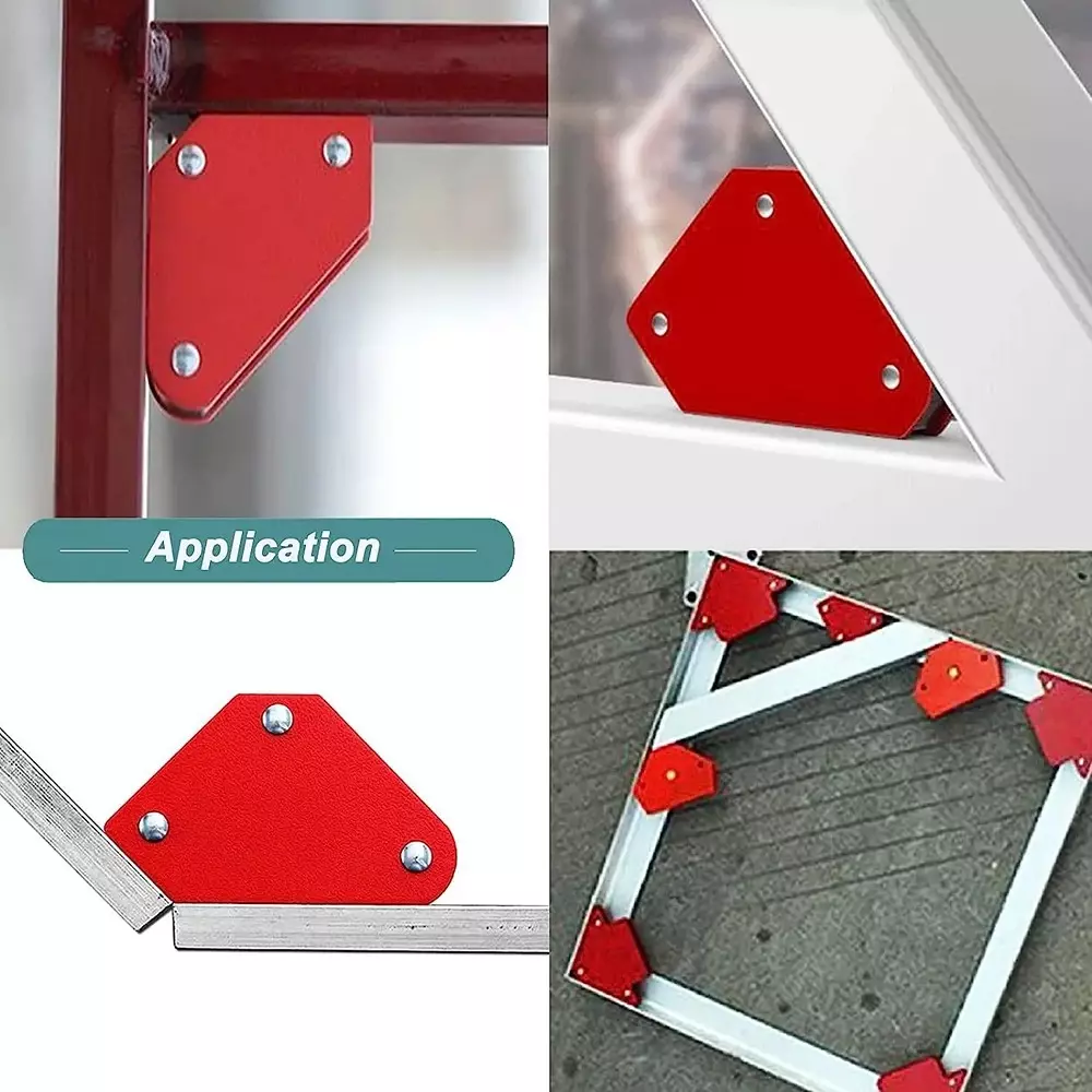 NIKTION Corner Clamp 14 cm 45°,90°, 135° Angle For Welding, Soldering, Assembling (Pack of 6)