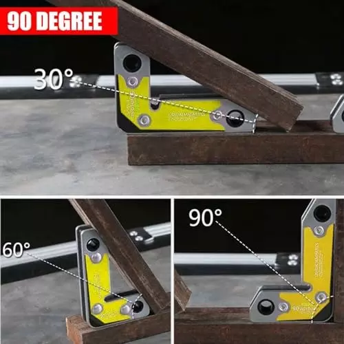 MECRAAF Corner Welding Magnet 30, 60 & 90° Angle Compact Type Metal, HT-CORNER