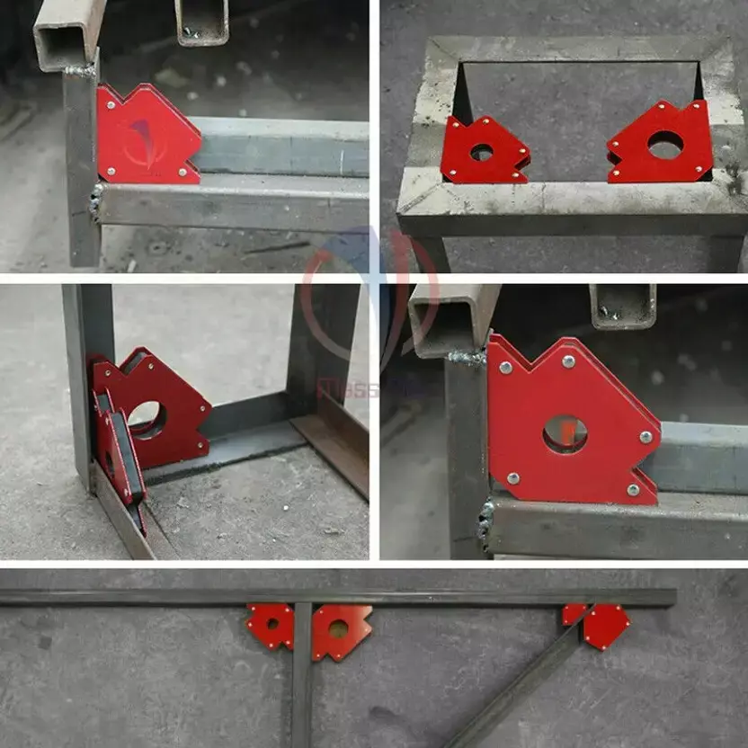 Mass Pro Magnetic Welding Holder Kit Red 20 mm Diameter Iron 0.5 - 2 cm for Welding Use