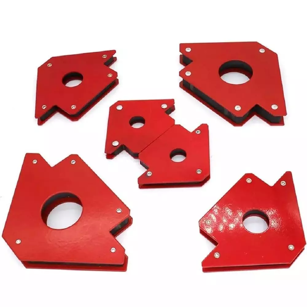 Buyohlic International Multi Angle Magnetic Welding Holder Clamps Set with 2 x 3 inch Arrow Type, 2 x Triangle Type, and 2 x Mini Type, 100-CS-115 (Set of 6)