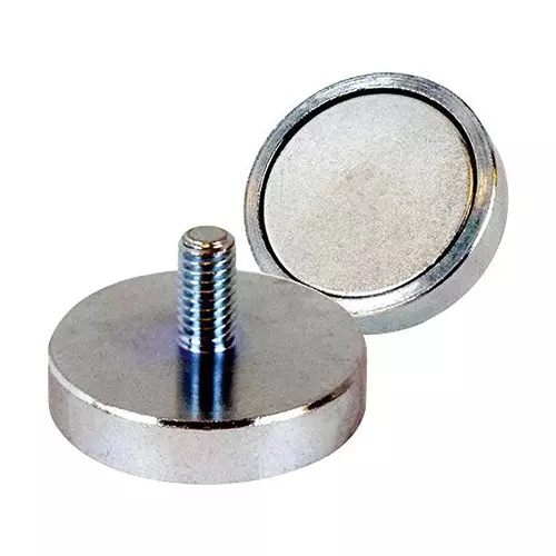ECLIPSE MAGNETICS Shallow Pot Magnet, Neodymium, 32 X 7mm, E1055/NEO