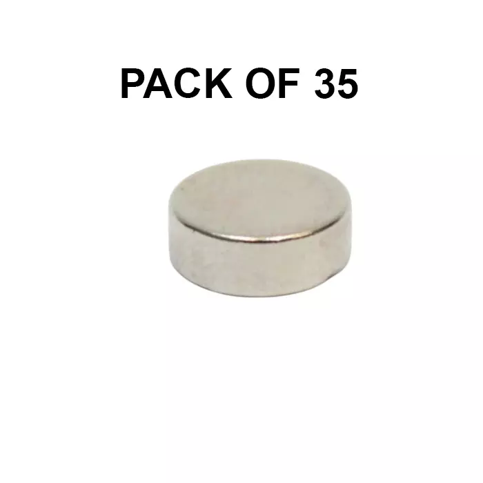 GENERIC Neodymium Iron Boron Magnet (Nd₂Fe₁₄B) 8x3 mm (Pack of 35 Pcs)