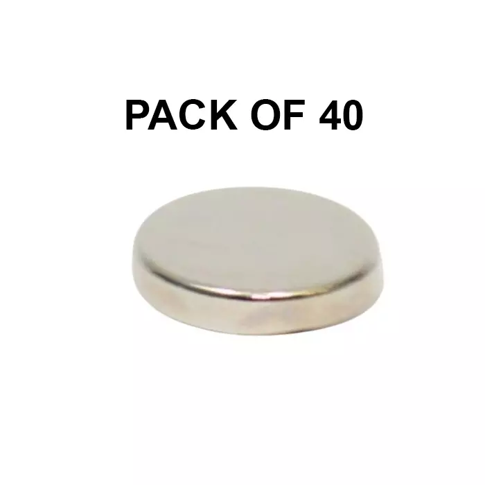 GENERIC Neodymium Iron Boron Magnet (Nd₂Fe₁₄B) 10x2 mm (Pack of 40 Pcs)
