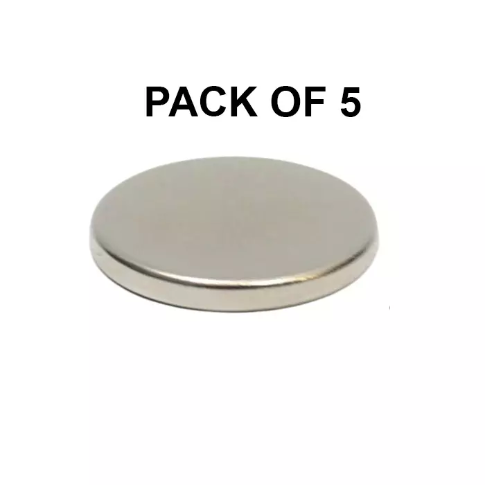 GENERIC Neodymium Iron Boron Magnet (Nd₂Fe₁₄B) 25x3 mm (Pack of 5 Pcs)
