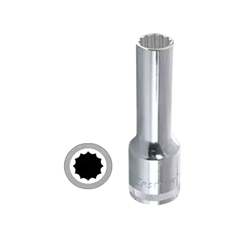 Eastman Drive Deep Socket 28 mm Size for Industrial Use, BI-HEX E-2225B