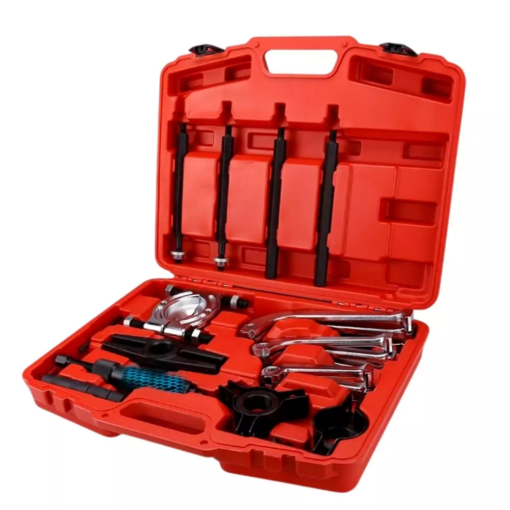 Voltz Hydraulic Gear Puller & Bearing Splitter Kit with 10 Ton Hydraulic Ram Capacity and 2-Jaw, 3-Jaw Adapter, VZ-3