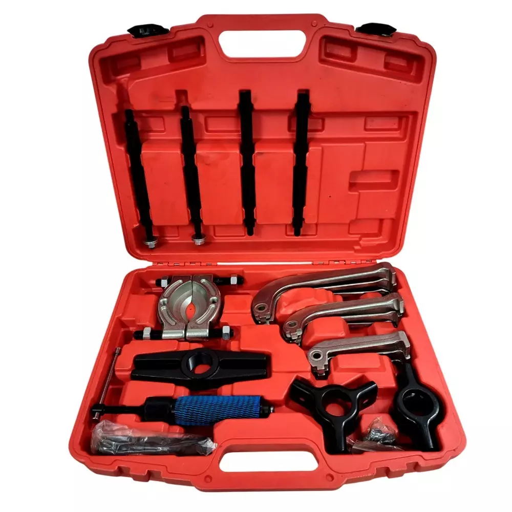 Voltz Hydraulic Gear Puller & Bearing Splitter Kit with 10 Ton Hydraulic Ram Capacity and 2-Jaw, 3-Jaw Adapter, VZ-3