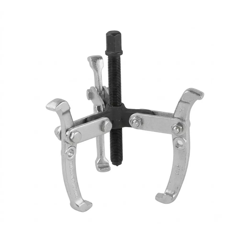 STANLEY 3 Jaw Bearing Puller Size 8 inch (200 mm) and Heat Treated Chrome Vanadium Steel Body, STHT20011