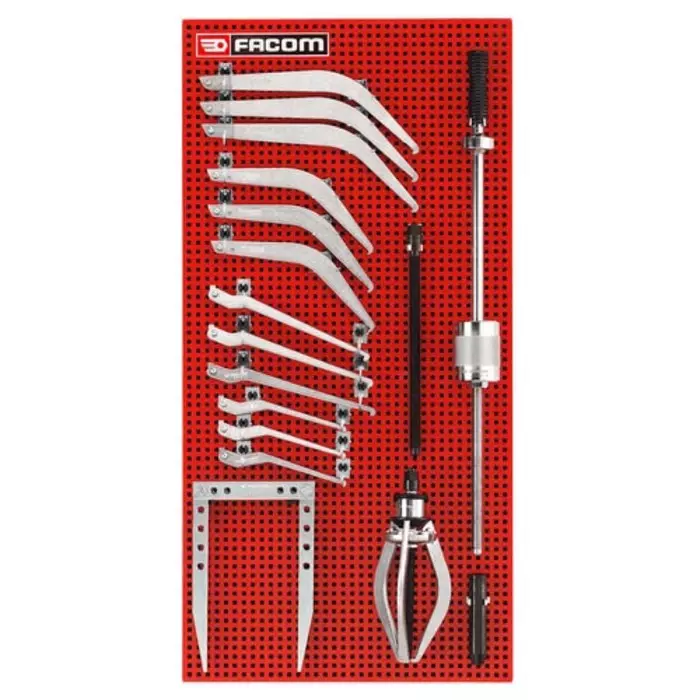 Facom Hydraulic Bearing Puller, 4t Force, 16-Piece, U.J2