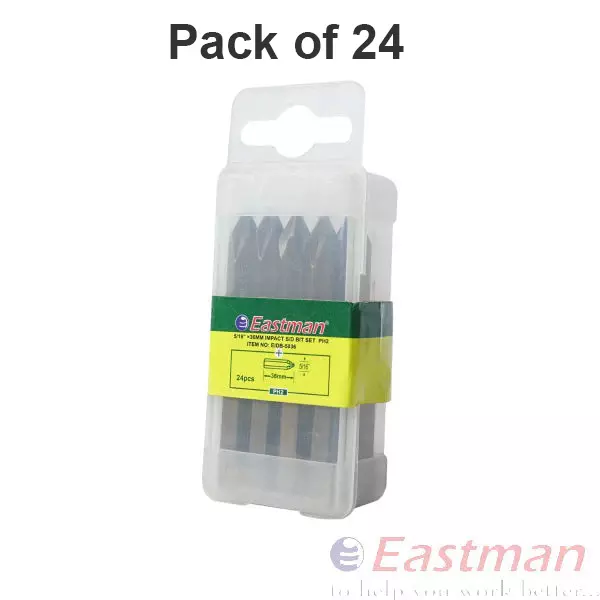 eastman-spare-bit-516-inch-793-mm-brown-for-impact-driver-eidb-5036ph3-pack-of-24-pcs