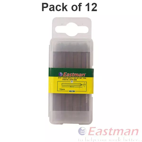 eastman-spare-bit-516-inch-793-mm-brown-for-impact-driver-eidb-5080ph3-pack-of-12-pcs