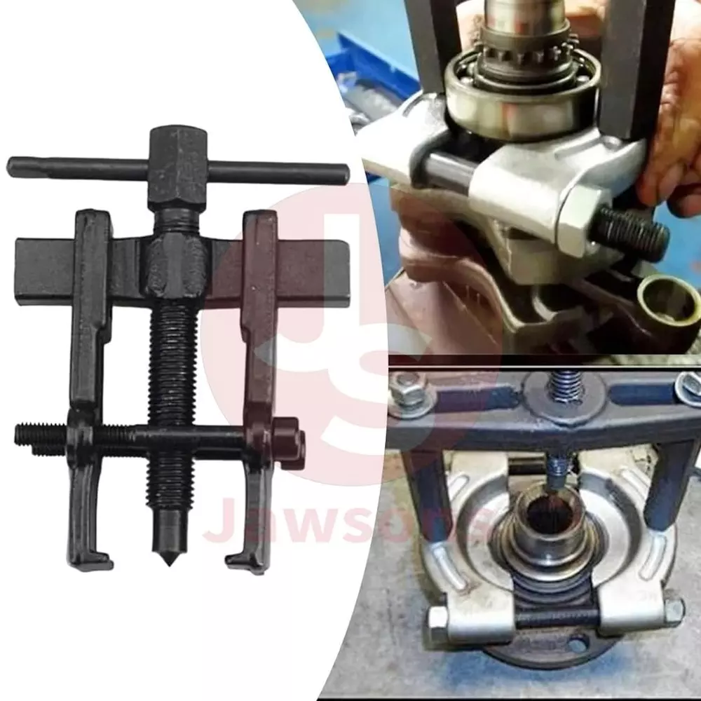 Jawsons Heavy-Duty Adjustable 2-Leg Bearing Puller Tool High-Strength Carbon Steel 20.32 cm (8 inch), Black