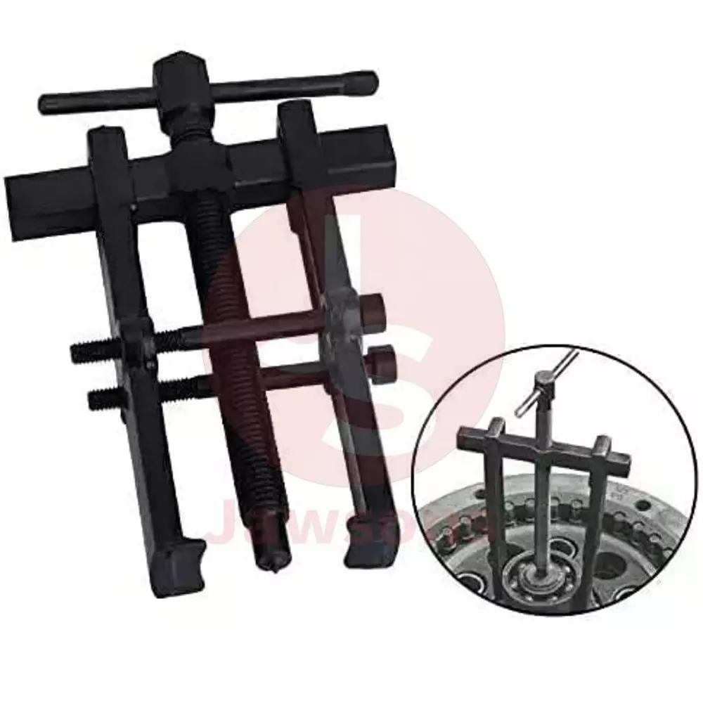 Jawsons Heavy-Duty Adjustable 2-Leg Bearing Puller Tool High-Strength Carbon Steel 20.32 cm (8 inch), Black