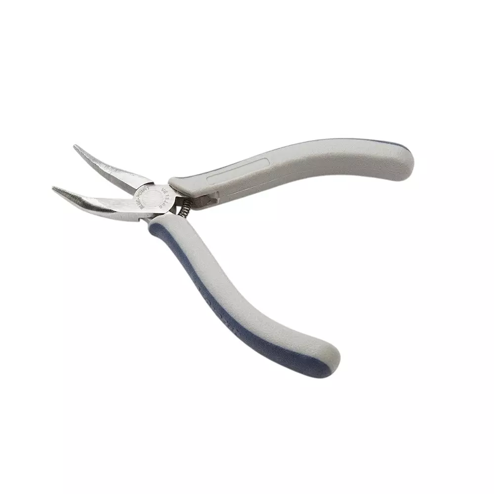 Blue-Point Curved Long Nose Mini 45° Bent Nose Plier Drop Forged Chrome and Nickel Alloy Body and Length 4-11/16 inch (119.0 mm), B945CMPAP