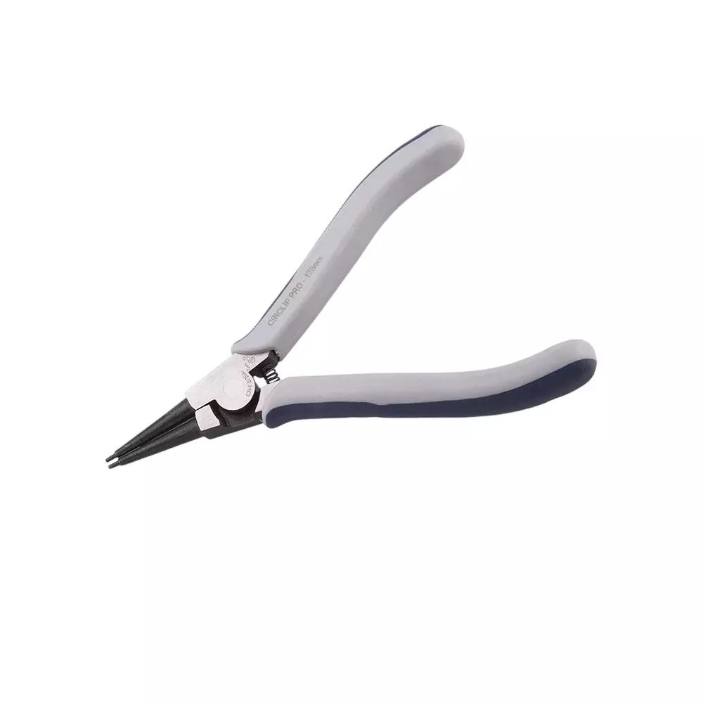 Blue-Point 6 inch (152.4 mm) External Circlip Pliers Straight Type with Dual Compound Soft Grip Handle and Precise Machined Joint, BCES6L