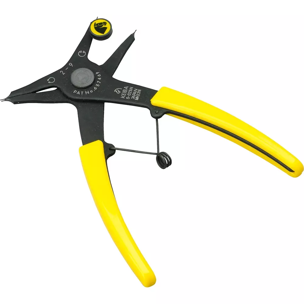 KEIBA Snap Ring Plier for for Both Shaft and Hole, S-025N