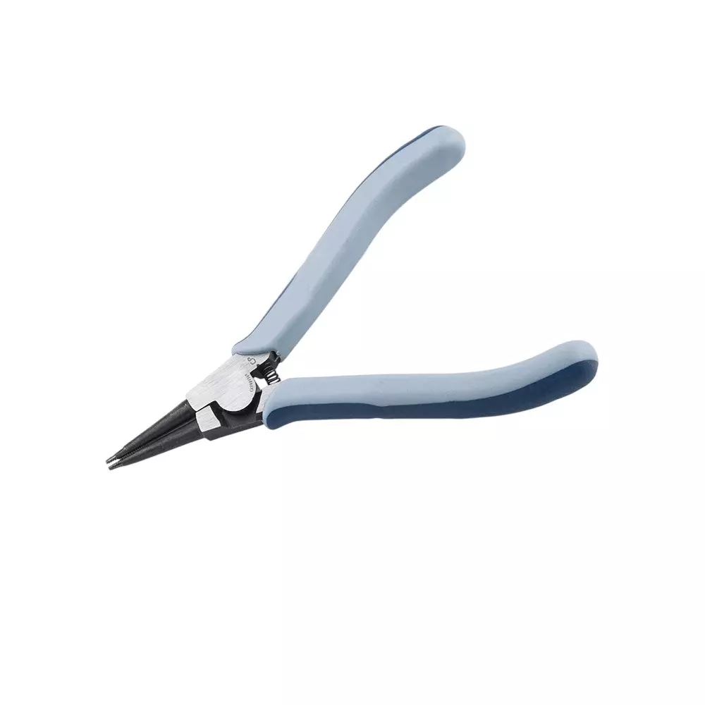Blue-Point Straight Miniature Circlip External Snap Ring Plier with Dual Compound Soft Grip Handle and 5 inch (127 mm) Length, BCES5