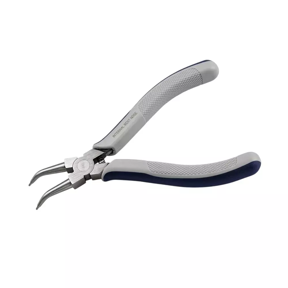 Blue-Point 6 inch (152.4 mm) 45° Miniature Circlip Internal Snap Ring Plier with Fine Polished Chrome Nickel Alloy Body, BCIH6