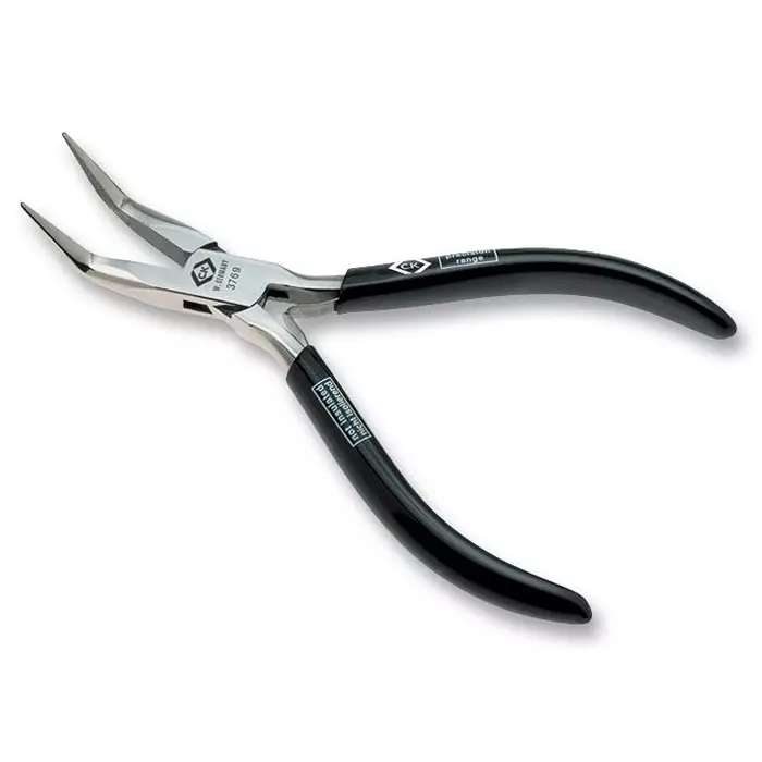 CK TOOLS PLIER, SNIPE NOSE, BENT, 180MM, T3769