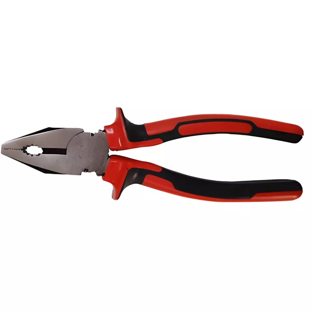 Jhalani Combination Plier 200 mm (8 inch) Heavy Duty Black, Red Hardened & Tempered