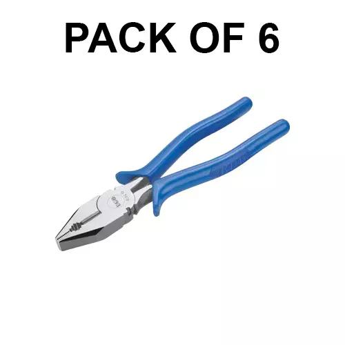 Ego Plier Blue Steel EN-8 PVC Handles 155 mm Length, 6" PLIER (executive) (Pack of 6)