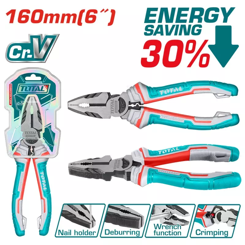 total-high-leverage-combination-pliers-160-mm-6-inch-tht210606s