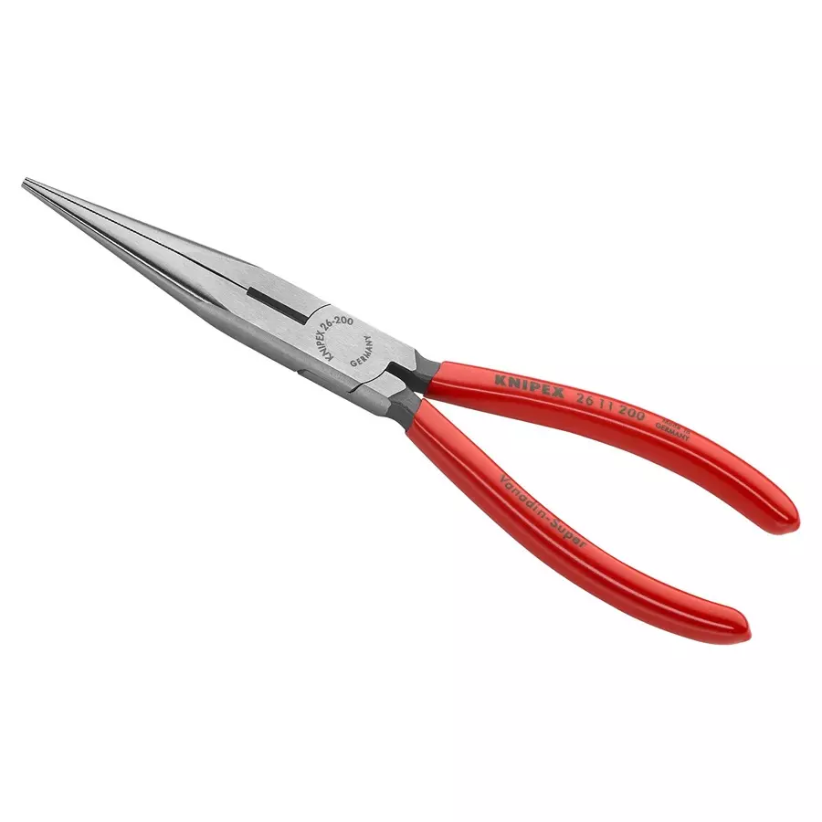 KNIPEX SNIPE NOSE SIDE CUTTING PLIER, 8", 26 11 200 SBA